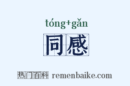 同感是什么意思的图片